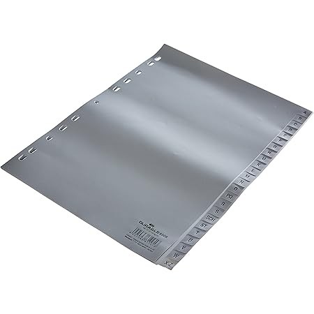 Durable DURABLE A-Z Register A4 24tlg. PP volldeck. grau