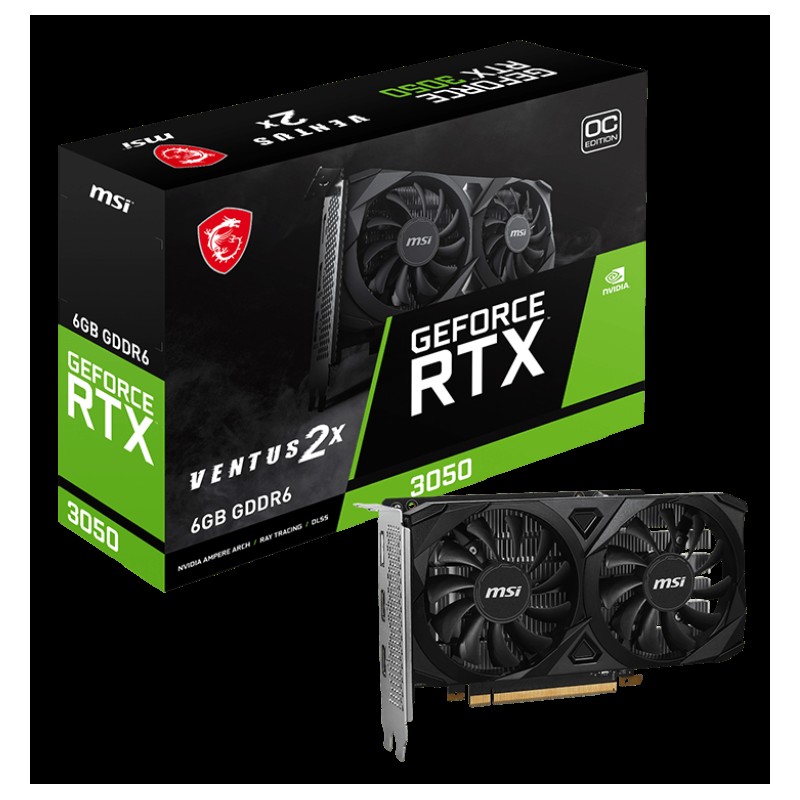 MSI RTX 3050 Ventus 2X OC 6Go