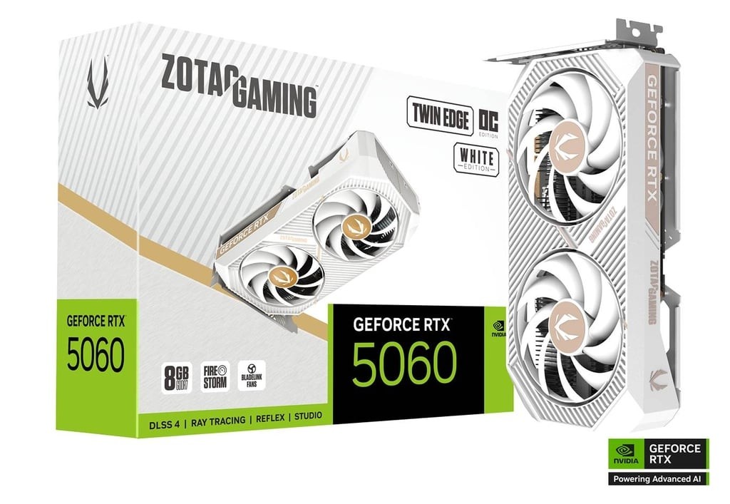 ZOTAC GAMING GEFORCE RTX 5060 TWIN EDGE OC 8Go GDDR7 3xDP 1xHDMI