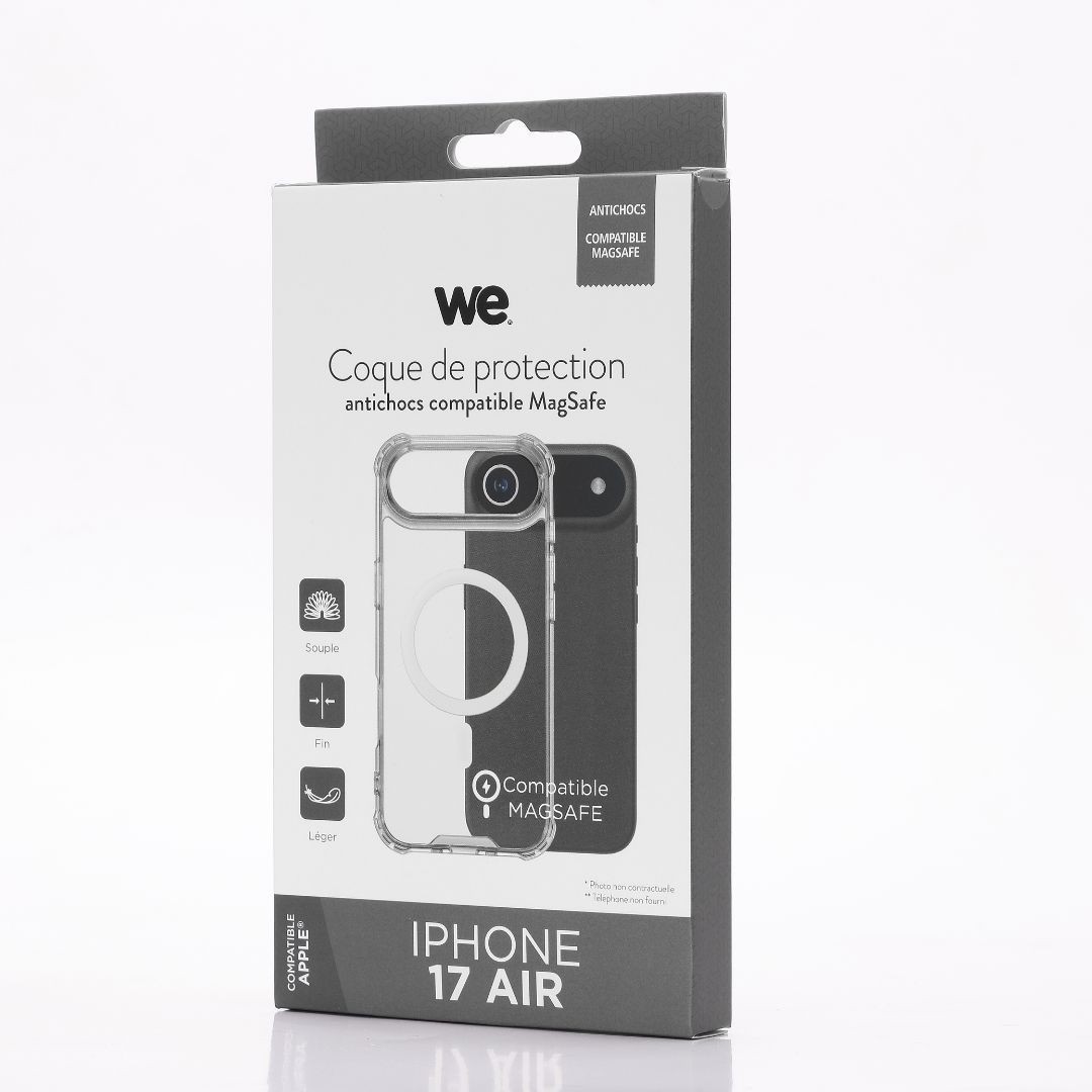 WE Coque de protection MAGSAFE IPHONE 17 AIR Transparent